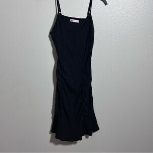 SO Women Elegant Black Spaghetti Strap Mini Dress size S